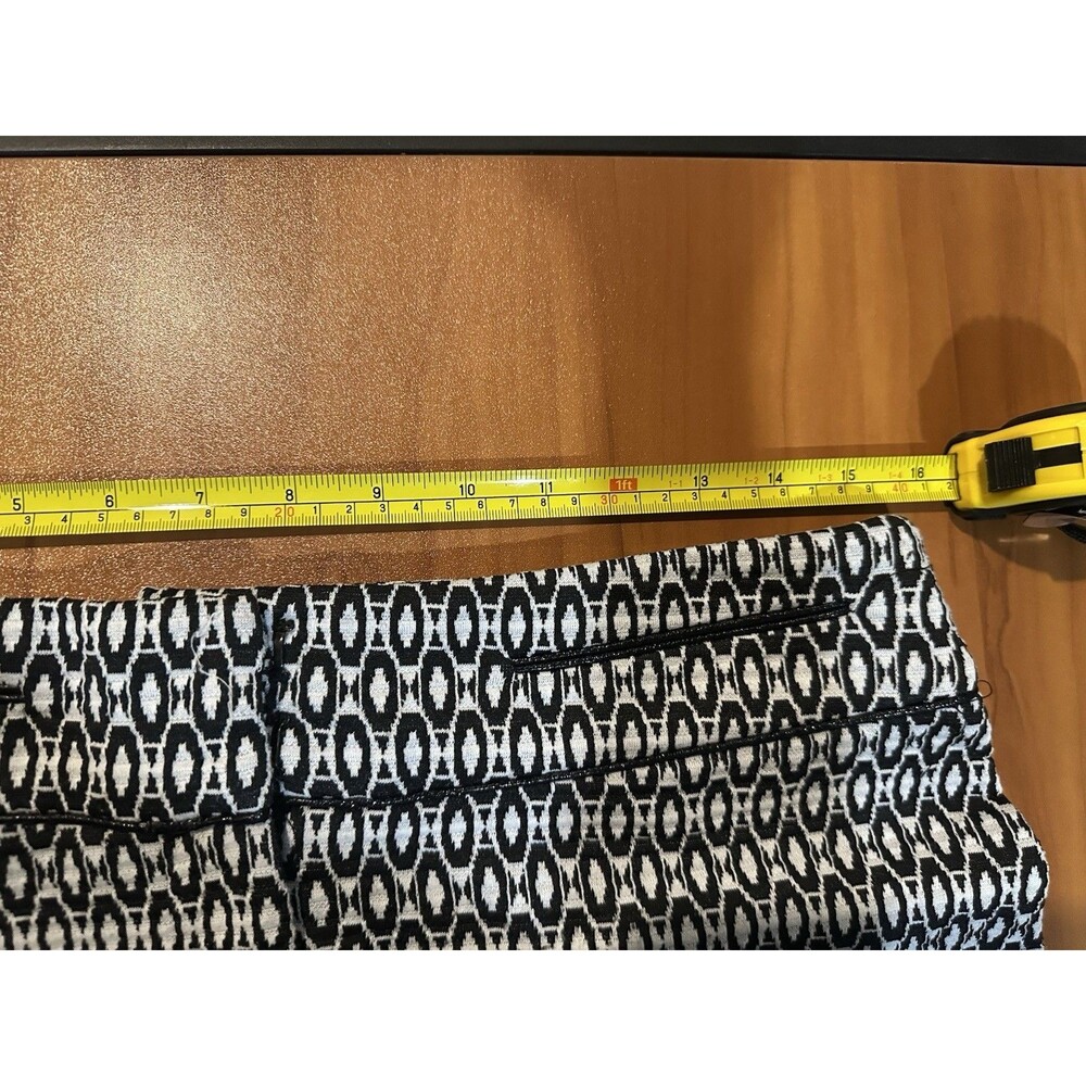 Carole Little Geometric Print Pencil Skirt Black White Size 10 - Picture 6 of 8